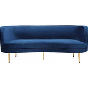 Vivan Velvet Navy Sofa - bellafurnituretv