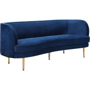 Vivan Velvet Navy Sofa - bellafurnituretv