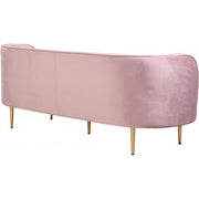 Vivan Velvet Pink Sofa - bellafurnituretv