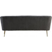 Monroe Textured Velvet Gray Sofa - bellafurnituretv