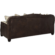 Embrook Chocolate Leather Sofa - bellafurnituretv