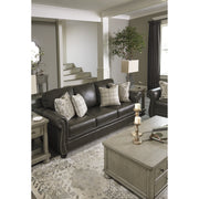 Lawthorn Slate Leather Living Room Set - bellafurnituretv