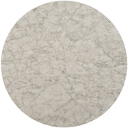Brassica Gold Faux Marble-Top Round Cocktail Table - bellafurnituretv