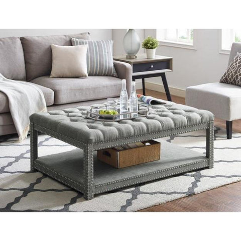 [SPECIAL] Mansfield Cocktail Ottoman with Casters | 4250 - bellafurnituretv