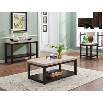 Kelia Marble Top Coffee Table - bellafurnituretv