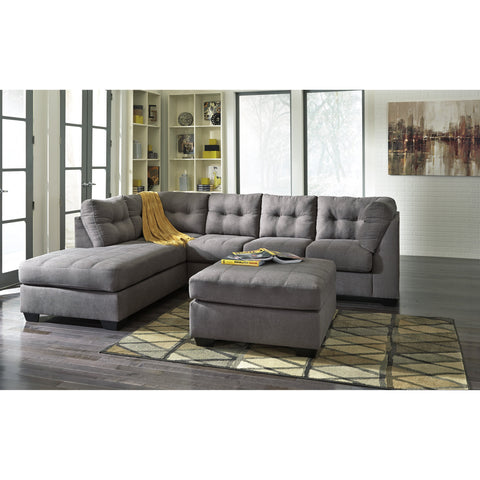 [SPECIAL] Maier Charcoal LAF Full Sleeper Sectional - bellafurnituretv