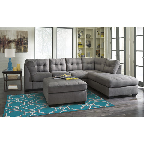 [SPECIAL] Maier Charcoal RAF Sectional - bellafurnituretv