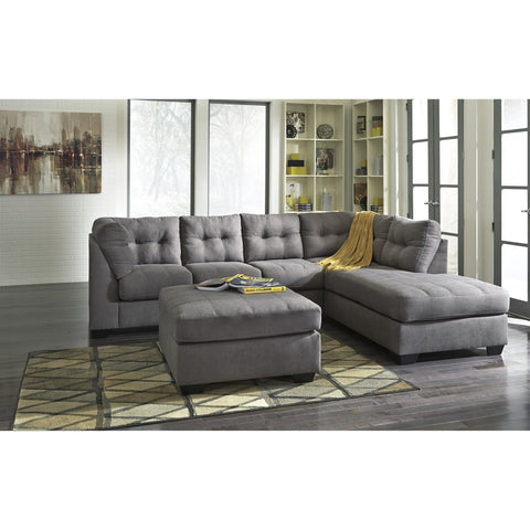 [SPECIAL] Maier Charcoal RAF Full Sleeper Sectional - bellafurnituretv