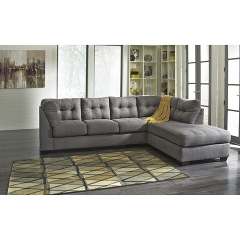 [SPECIAL] Maier Charcoal RAF Full Sleeper Sectional - bellafurnituretv