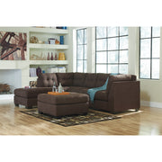 [SPECIAL] Maier Walnut LAF Full Sleeper Sectional - bellafurnituretv