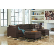 [SPECIAL] Maier Walnut RAF Full Sleeper Sectional - bellafurnituretv