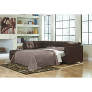 [SPECIAL] Maier Walnut LAF Full Sleeper Sectional - bellafurnituretv