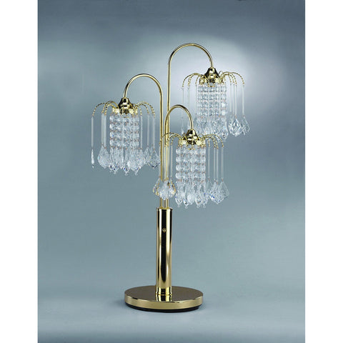 Rain Drop Gold 34" Table Lamp - bellafurnituretv