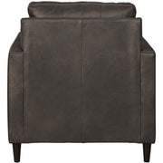 Hettinger Ash Leather Chair - bellafurnituretv