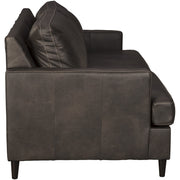 Hettinger Ash Leather Sofa - bellafurnituretv