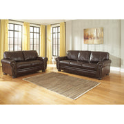 Banner Coffee Leather Living Room Set - bellafurnituretv