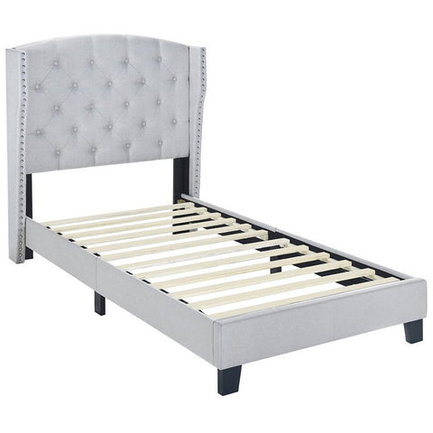 [SPECIAL] Rosemary Khaki Twin Platform Bed | 5266 - bellafurnituretv