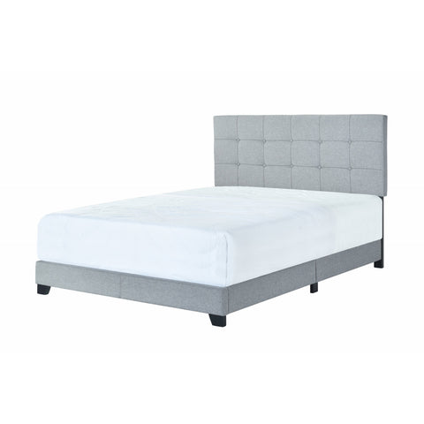 [SPECIAL] Florence Gray Upholstered Full Bed | 5270 - bellafurnituretv