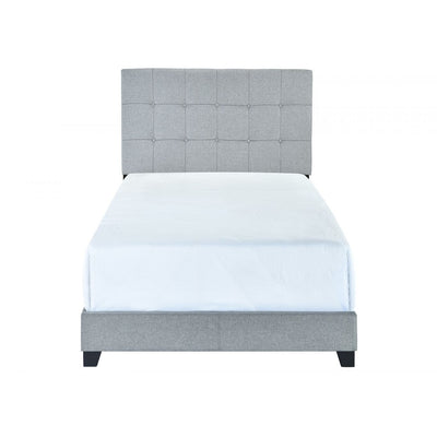 [SPECIAL] Florence Gray Upholstered Twin Bed | 5270 - bellafurnituretv