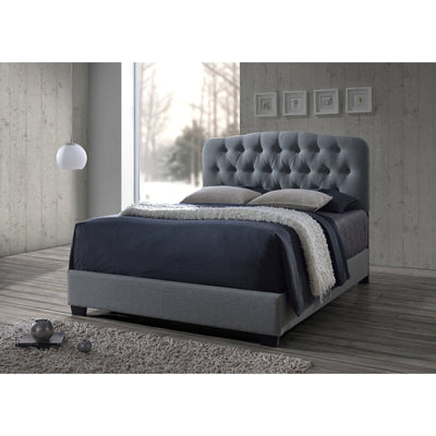 Tilda Light Gray Upholstered King Bed - bellafurnituretv