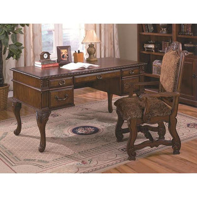Neo Renaissance Home Office Desk & Chair Set - bellafurnituretv