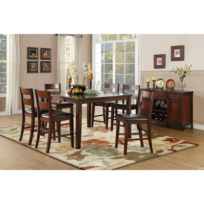 Mantello Cherry Extendable Counter Height Table - bellafurnituretv