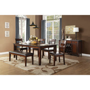 [SPECIAL] Mantello Cherry Extendable Dining Set - bellafurnituretv