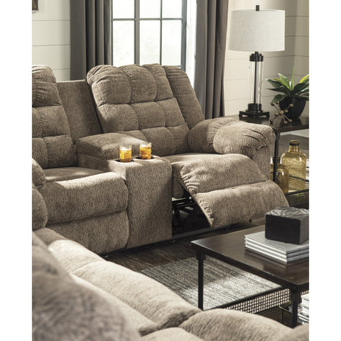 Workhorse Cocoa Reclining Loveseat - bellafurnituretv