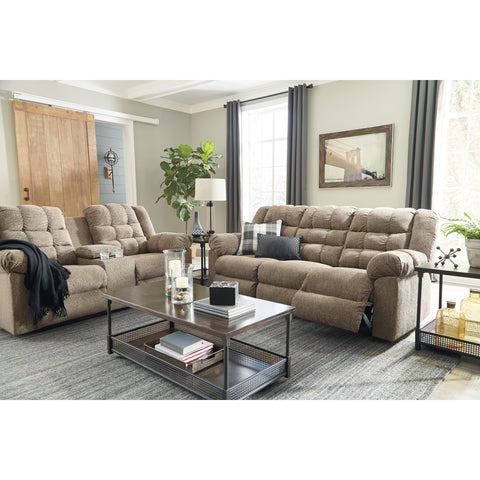 Workhorse Cocoa Reclining Sofa - bellafurnituretv