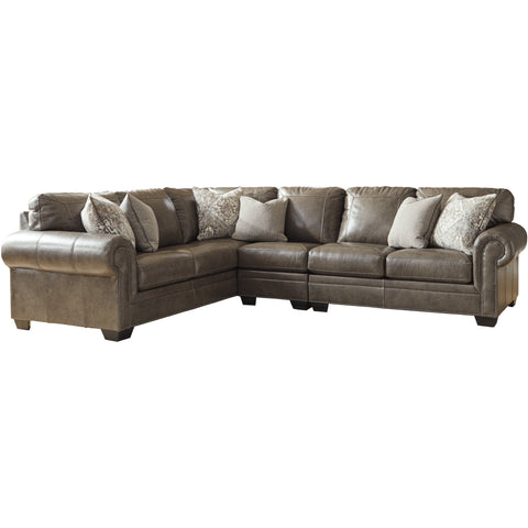 Roleson Quarry LAF Leather Sectional - bellafurnituretv