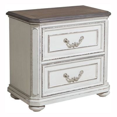 Willowick Antique White Nightstand - bellafurnituretv