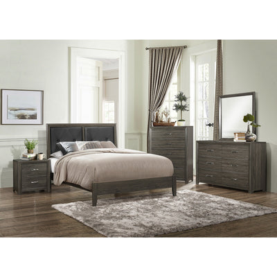 [SPECIAL] Edina Brownish Gray Panel Bedroom Set - bellafurnituretv