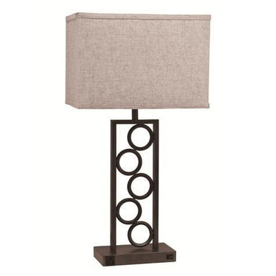 Stack Circle Brown 29" Table Lamp - bellafurnituretv