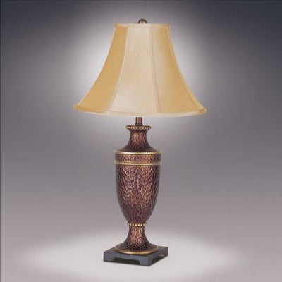 Hammered Urm Bell Shade 29" Table Lamp - bellafurnituretv