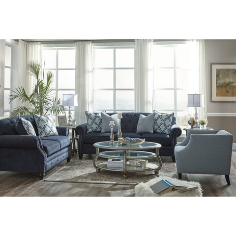 LaVernia Navy Living Room Set - bellafurnituretv