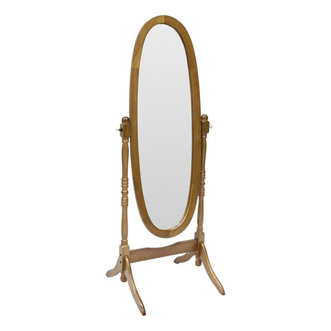 Cheval Oak Mirror - bellafurnituretv