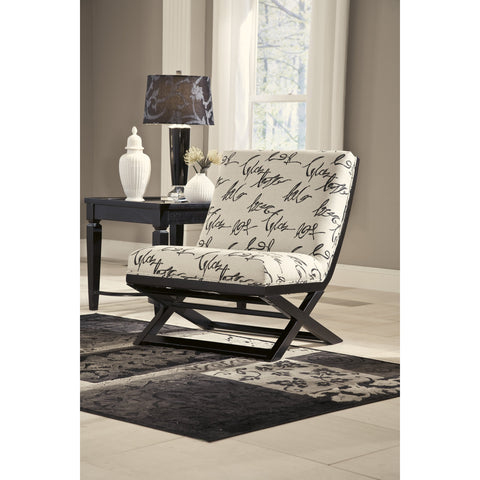 Levon Charcoal Showood Accent Chair