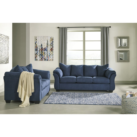 [SPECIAL] Darcy Blue Living Room Set - bellafurnituretv