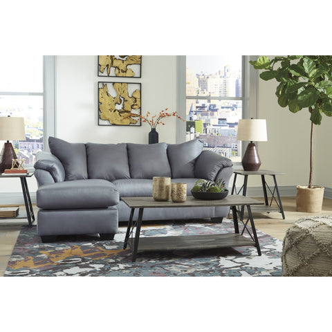 [SPECIAL] Darcy Steel Sofa Chaise - bellafurnituretv