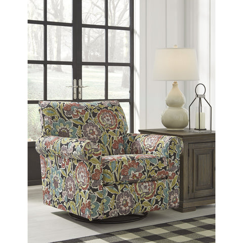 Harrietson Dahlia Swivel Glider Accent Chair - bellafurnituretv