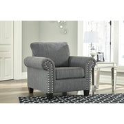 Agleno Charcoal Chair - bellafurnituretv