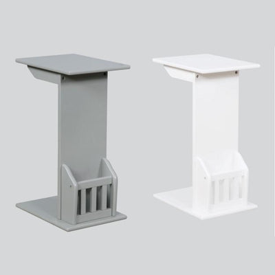Barnet Gray Chairside Table - bellafurnituretv