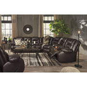 [SPECIAL] Vacherie Chocolate Reclining Sectional - bellafurnituretv