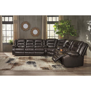 [SPECIAL] Vacherie Chocolate Reclining Sectional - bellafurnituretv