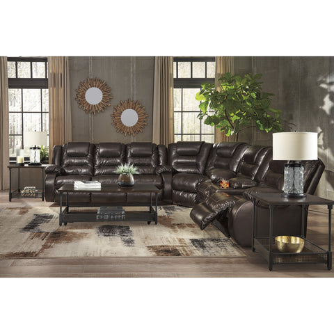 [SPECIAL] Vacherie Chocolate Reclining Sectional - bellafurnituretv