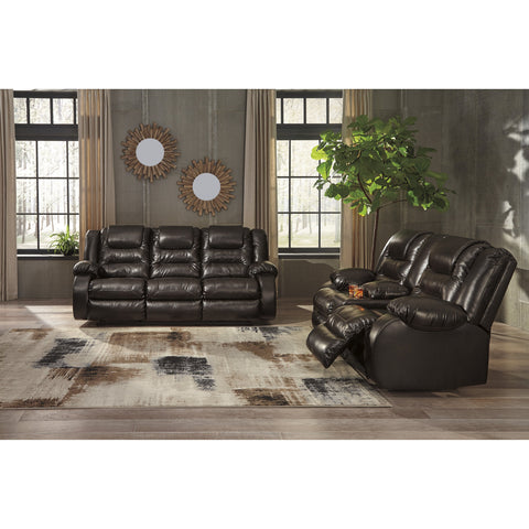 [SPECIAL] Vacherie Chocolate Reclining Living Room Set - bellafurnituretv