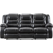 Vacherie Black Reclining Sofa - bellafurnituretv