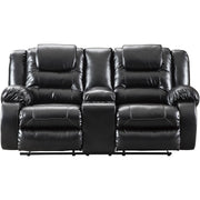 Vacherie Black Reclining Loveseat - bellafurnituretv