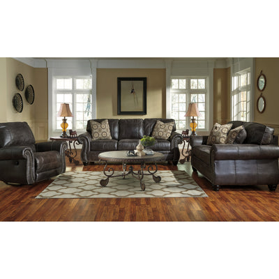 Breville Charcoal Living Room Set - bellafurnituretv