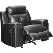 Kempten Black LED Rocker Recliner - bellafurnituretv